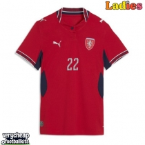 Czech Republic Tomas Soucek #22 Replica Home Shirt Ladies World Cup 2026 Short Sleeve